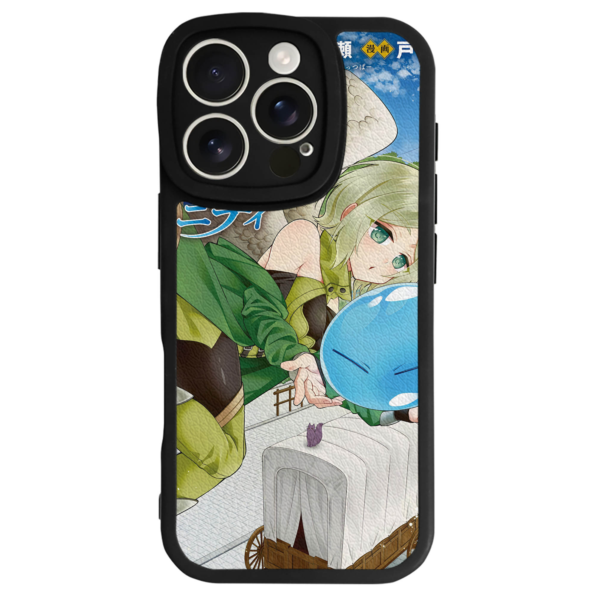 （画像用） 転スラ Regarding Reincarnated to Slime 【iPhone 16シリーズ対応】シリコンスマホケース（レザー調） 材質：シリコン